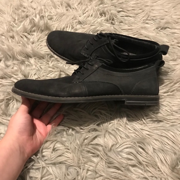 Steve Madden black leather casual dress shoes main image 4